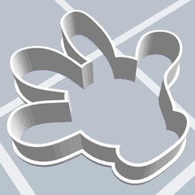 hand mouse cutter  cookie cutter cookie mouse