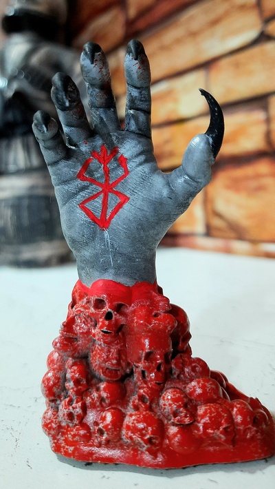 mão of deus furioso 3d print model - Mito3D