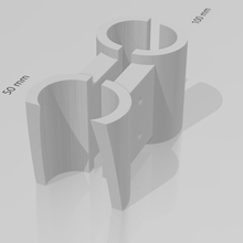 Hand Dusche Halter Unterstützung DIY Zubehörteil 3d print model - Mito3D