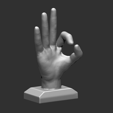 hand showing sign 3d print model - Mito3D