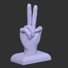 hand sign fingers 3d print model - Mito3D