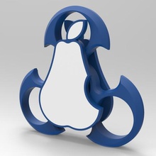 hand-spinner, in der Birne gadget perry apple 3d print model - Mito3D