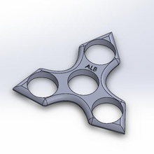 hand spinner sharp edges game 3d print model - Mito3D