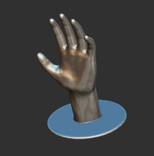 mão ficar pé 3d print model - Mito3D