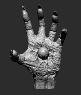 Hand Auge dnd Dungeons Drachen lich 3d print model - Mito3D