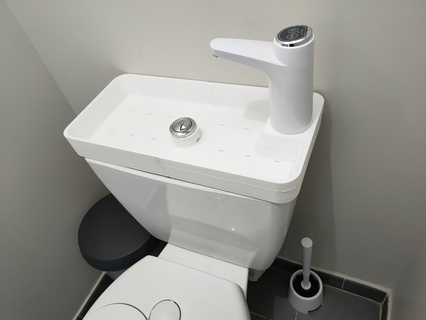 Hand waschen wc Waschen Maschine Toilette 3d print model - Mito3D