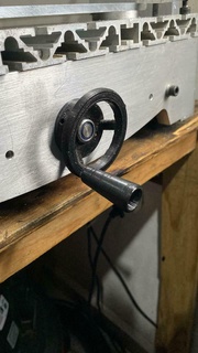 hand wheel crank cnc lathe milling machine bra nut turn 3d print model - Mito3D