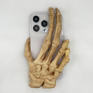 handbone phone case iphone 14pro max 13pro max skull bone hand phonecase 14pro max  3d print model - Mito3D