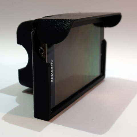 manubrio mount samsung s5 wireless qi ricarica della prova del tempo gadget 3D print model - Mito3D