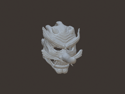 handfull tengu mask art 3d print model - Mito3D