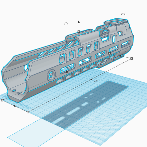 handguard game airsoft milspec 3D print model - Mito3D