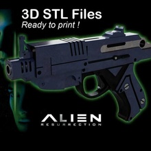 arma fogo estrangeiro ressurreição réplica cosplay alienígenas 3d print model - Mito3D