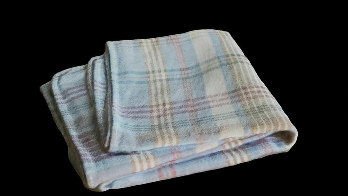 handkerchief scan - photogrammetry fabric cotton texture desktop laundry washing 3d print model - Mito3D