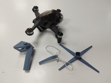 handle dji fpv drone 3d print model - Mito3D