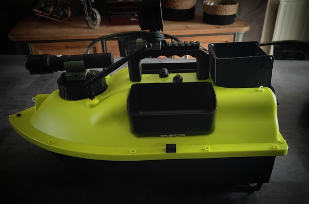 handle fixing rear tray carp bait boat ignitor fishing 3d print model - Mito3D