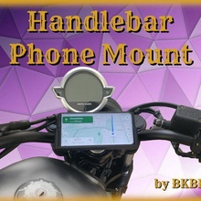 handlebar phone mount 3d print model - Mito3D