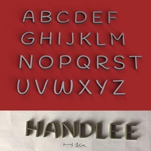handlee uppercase 3d letters stl file alphabet 3dletters 3dprint 3dmodel text font fonts words type language decorations gadget lettering 3dlettering sign hobby homemade fusion360 write 3d print model - Mito3D