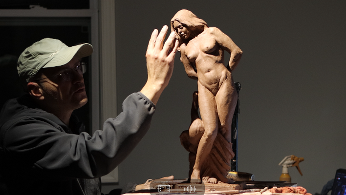 feito mão leda cisne fêmea figura escultura arte clássico beleza pé mulher 3d print model - Mito3D