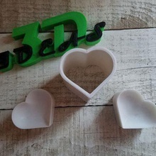 handmade soap press tool heart 3d print model - Mito3D