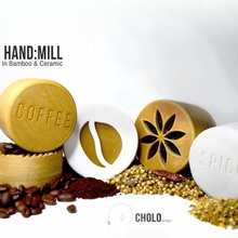 handmill Kaffee Gewürz Mühle cholodesign home Handstück eco bristol productdesign 3d print model - Mito3D