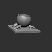 Hände bowl v2 verschiedene Kerzenhalter 3d print model - Mito3D