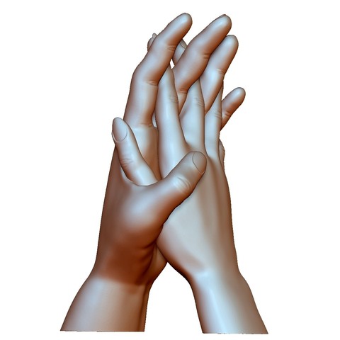 le mani di coppia amore art paio l'amore segno in della mano 3D print model - Mito3D