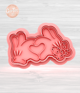 hands heart minnie mickey cutter stamp cookie cutter Home minnie mickey hands heart valentine's day love lovers cookie cutter seal stamp mass cookies cookies cold porcelain ceramics  3d print model - Mito3D
