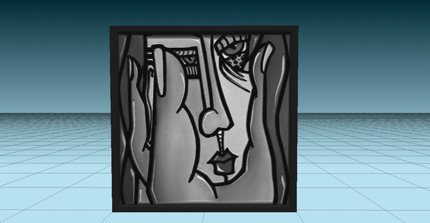 hands tears - nlarge tile painting poster lithophane model 3d-model game 3d print model - Mito3D