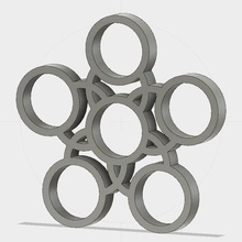 handspinner 5 bearing gadget toy 3d print model - Mito3D