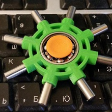 volantino spinner gioco fidgetspinner fidget mano 3d print model - Mito3D