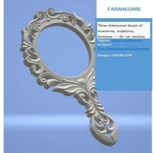 pratique miroir art bois entretien cadeau Charpentier 3d print model - Mito3D