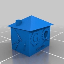 Casa passarinho desafio casa pássaros brinquedo 3d print model - Mito3D