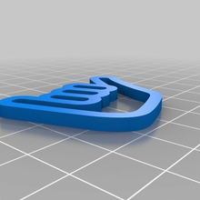 hang loose key chain signs_logos 3d print model - Mito3D