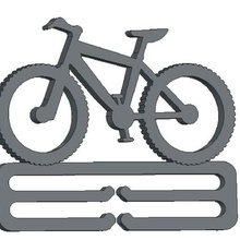 colgar la bicicleta de montaña medallas varios bloquea las 3d print model - Mito3D