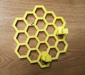 cabide Natur colmeia casa abelha 3d print model - Mito3D