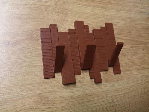 askı natur ahşap çıtalar ev 3D print model - Mito3D