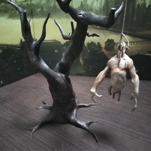 hanging halloween art 3dsimo body hook deco dead horror person hung 3d print model - Mito3D