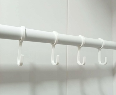 hanging hooks stl format ideally used extension rod hook 3d printing ikea 3d print model - Mito3D