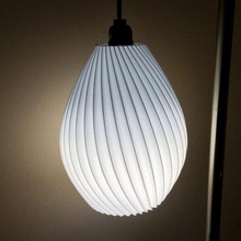 hanging lamp shade home decor petg lighting lampshade 3d print model - Mito3D