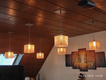 hängend Lampe Räume voronoi Couch Essen Tabelle Flur 3d print model - Mito3D