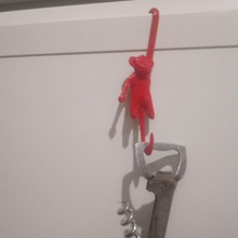 hanging monkey monkeys kitchen pendants appliances decorations fun 3d print model - Mito3D