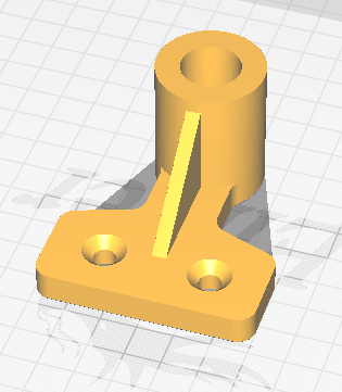 hängend montieren 16mm Dübel Baby Schiene Tücher hölzern 3D print model - Mito3D