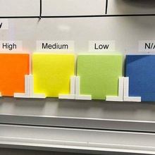 hanging post-it note holder kanban office supplies scrum 3d print model - Mito3D