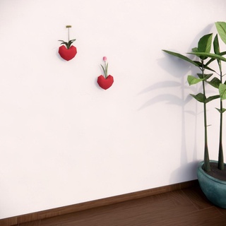 pendaison pot cœur Accueil maison valentinexcults cadeausaintvalentin fleur cintre idées cadeau aimer charmantdécor roomdecor valentines 3d print model - Mito3D
