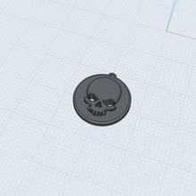 la pendaison de crâne bijoux 3d print model - Mito3D
