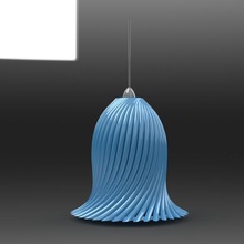 colgante espiral lámpara casa la 3d print model - Mito3D