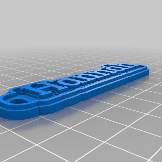 Hannah personalizado llaveros 3D print model - Mito3D