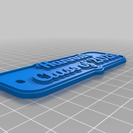 hannah customized keychains 3D print model - Mito3D