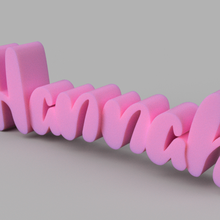 Hannah işaret 3d print model - Mito3D