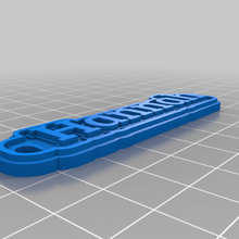 Hannah özelleştirilmiş anahtarlık 3d print model - Mito3D